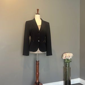 Sleek black lady blazer